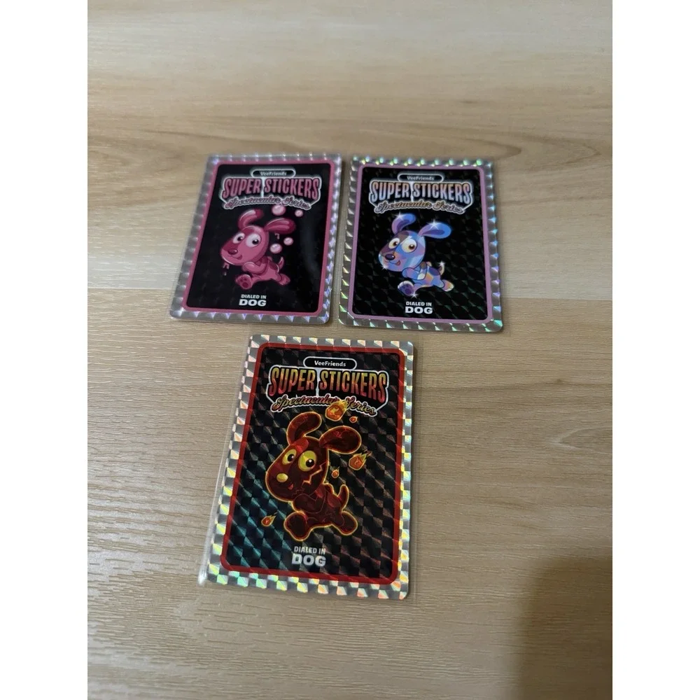2026 VeeFriends Super Stickers Spectacular Lot Dialed In Dog Lava Bubblegum Holo